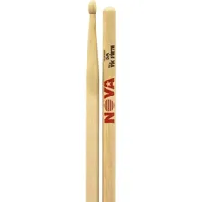 Baqueta Nova By Vic Firth 5a Hickory Ponta Madeira (par) Cor Natural Foto mini 2