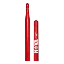 Baqueta Nova Vermelha 5b Ponta Madeira N5br Vic Firth 7369 Foto  mini 1