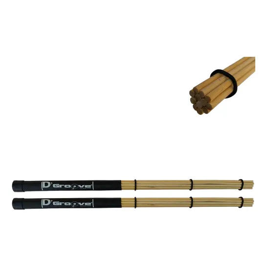 Baqueta P/ Bateria - Rods Sticks(bambu) D'groove Silenciosa Foto 1