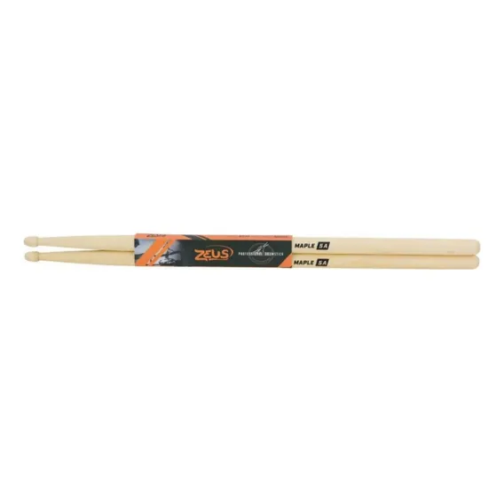 Baqueta Para Bateria Ponta Madeira Maple Zeus 5a Cor Bege Foto 1