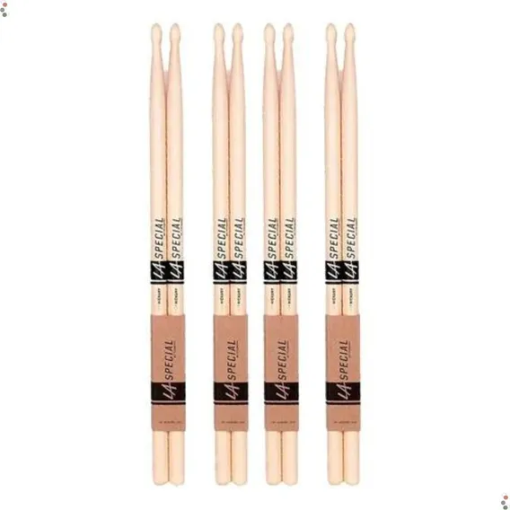 Baqueta Pro Mark La Special Hickory 2b Ponta Madeira 4 Pares Foto 1