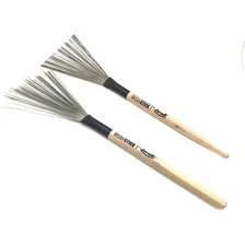 Baqueta Vassoura Aço Dudu Portes Brush Stick Torelli Td050 Cor Madeira Tamanho 35 Foto mini 1