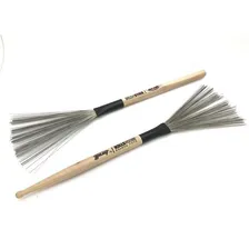 Baqueta Vassoura Aço Dudu Portes Brush Stick Torelli Td050 Cor Madeira Tamanho 35 Foto mini 2