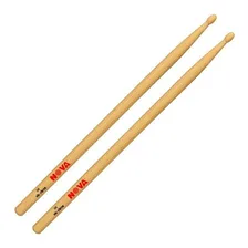 Baqueta Vic Firth Nova 2b Hickory C/ Ponta De Madeira Foto mini 1