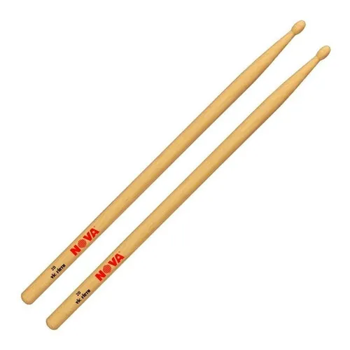 Baqueta Vic Firth Nova 2b Hickory C/ Ponta De Madeira Foto 1