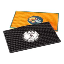 Bar Mat 45x30 Personalizado C/ Sua Marca Tapete Emborrachado Cor Preto Foto mini 4