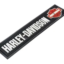 Bar Mat Harley Davidson Moto Coleção Tapete Cerveja Apoio Cor Branco Foto  mini 1