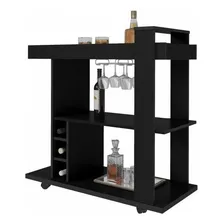 Bar M贸vel Espelhado Suporte Ta莽as Porta Garrafas Mdp Fd Foto mini 3