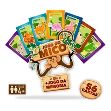 Baralho 2 Em 1 - Jogo Do Mico + Mem贸ria - Pais E Filhos Foto mini 3