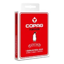 Baralho Copag Pinguim Vermelho Cartucho Unitario Copag Idioma Português Foto mini 1