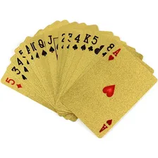 Baralho de cartas de poker dourado Cartas de baralho douradas Design de baralho dourado Foto mini  3