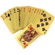 Baralho de cartas de poker dourado Cartas de baralho douradas Design de baralho dourado Foto  mini 1