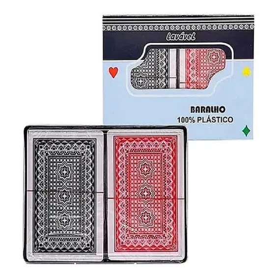 Baralho Duplo De Plastico - Xh Foto 1