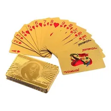 Baralho Folheado Ouro 24k Carat Gold Backside Dolar Foto mini 4