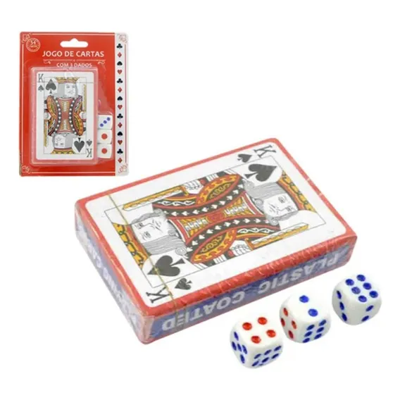 Baralho Jogo De Cartas + 1 Dado Diversão Lazer E Hobby Foto 1