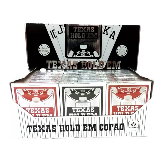 Baralho Plastico Copag Texas Holdem Poker Naipe Pequeno C/12 Foto 1