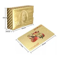 Baralho Poker Truco Preto Ouro - Pvc Prova D'água Foto mini 3
