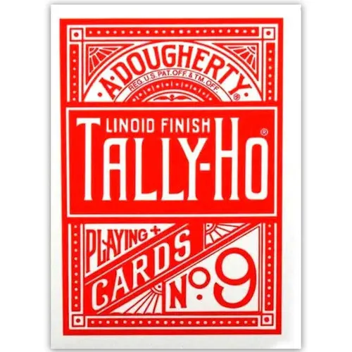 Baralho Tally-ho Standard Index Fan Vermelho Foto 1