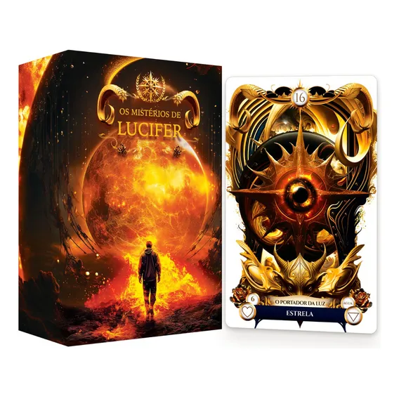 Baralho Tarô Deck Oráculo Lucifer Lenormand Luxo Foto 1