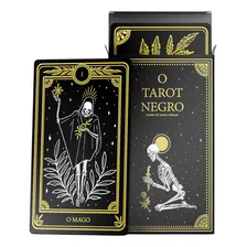 Baralho Tarot Marselha Negro 22 Cartas + Manual Quimbanda Foto mini 4