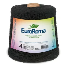 Barbante Euroroma Colorido N.4 600g 915mts Cor 0250- Preto Foto mini  2