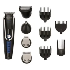 Barbeador Elétrico Maquina Barbear Aparelho Barba 3em1 Cor Preto/azul 110v/220v Foto mini 2