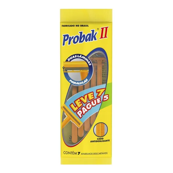 Barbeador Gillette Probak Probak II Barbeador Descartável com 7 unidades descartável 7 un Foto 1