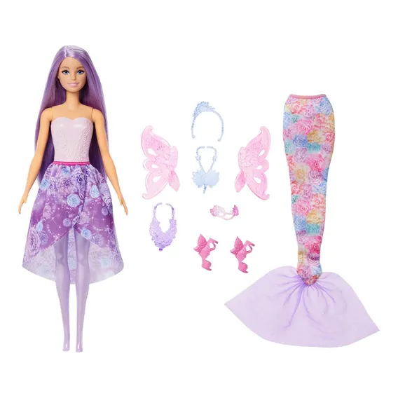 Barbie Articulada Fada Sereia - Mattel Jcp74 Foto 1
