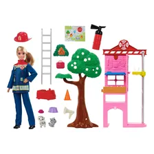 Barbie Bombeira HRG55 Com Acess贸rios Mattel Foto mini 2