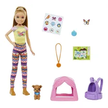 Barbie Boneca Stacie y Mascota Día de Campamento It Takes Two Mattel HDF70 Foto  mini 1