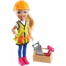 Barbie Chelsea pode ser profesiones Construcción Muñeca Foto mini 1