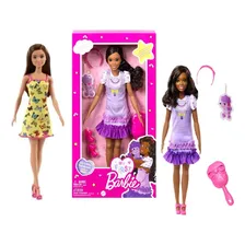 Barbie, minha primeira boneca Barbie com boneca Barbie, presente básico! Foto mini 1