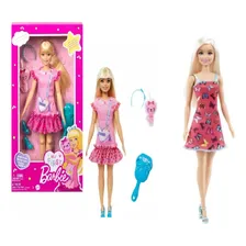 Barbie, minha primeira boneca loira Barbie com boneca Barbie, presente bĂĄsico! Foto mini 1