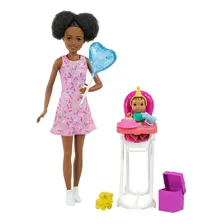 Barbie Negra Boneca Mattel Babá Skipper + Bebê + Acessórios Foto mini  2