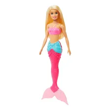 Barbie Sereia Loira Com Cauda Rosa - Mattel Foto  mini 1
