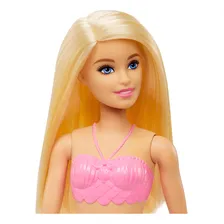 Barbie Sereia Loira Com Cauda Rosa - Mattel Foto mini  2