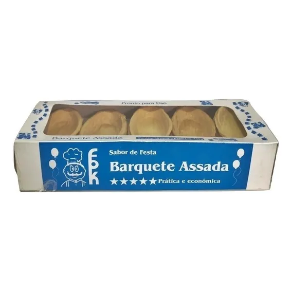 Barquete Assada Para Rechear C/40un - Fpk Foto 1
