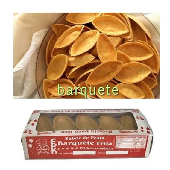 Barquete Frita Para Rechear Crocante C/40un Barquinho - Fpk Foto 1
