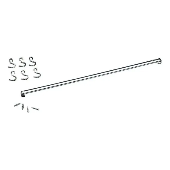 Barra Aço Inox Com 6 Ganchos 80cm Top Pratic Brinox 2200/160 Foto 1