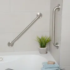 Barra De Apoio Aço Inox Alça Idoso/deficiente 80cm - Demima Cor Prateado Foto mini  3