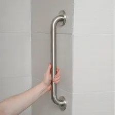 Barra De Apoio Aço Inox Alça Idoso/deficiente 80cm - Demima Cor Prateado Foto mini 4
