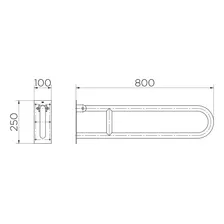 Barra De Apoio Articulável Docol 974816 Com 80cm Foto mini  3