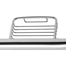 Barra De Apoio Curva 57cm Aço Inox Com Saboneteira Astra Foto mini 4