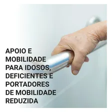 Barra De Apoio Para Banheiro 30cm Idoso Segurança Mobilidade Foto mini 4