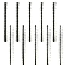 Barra De Pinos Macho 1x40 Vias 2,54mm 180° - 10 Peças Foto mini 1