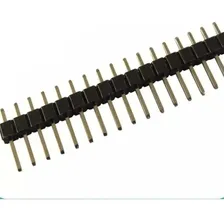 Barra De Pinos Macho 1x40 Vias 2,54mm 180° - 10 Peças Foto mini 3