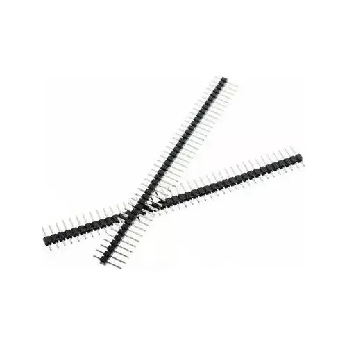 Barra De Pinos Macho 1x40 Vias 2,54mm 180° - 10 Peças Foto 1