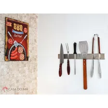 Barra Magnética Inox Para Facas E UtensÃlios 45 Cm Foto mini 4