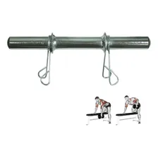 Barra Musculação Maciça 40cm Com Presilhas Polimet Foto mini 2
