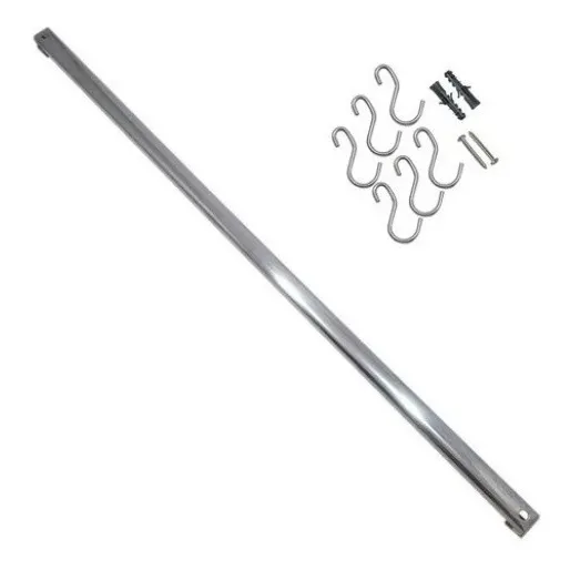 Barra Para UtensÃlios Com 6 Gançhos Em Inox 40cm - Mak-inox Foto 1